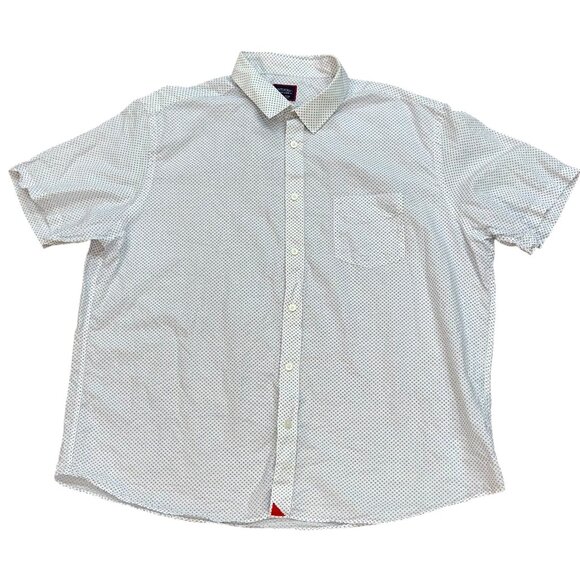 UNTUCKit Short Sleeve Button Up Casual Shirt Cotton Linen XXL Collar‎ Summer - Picture 1 of 8